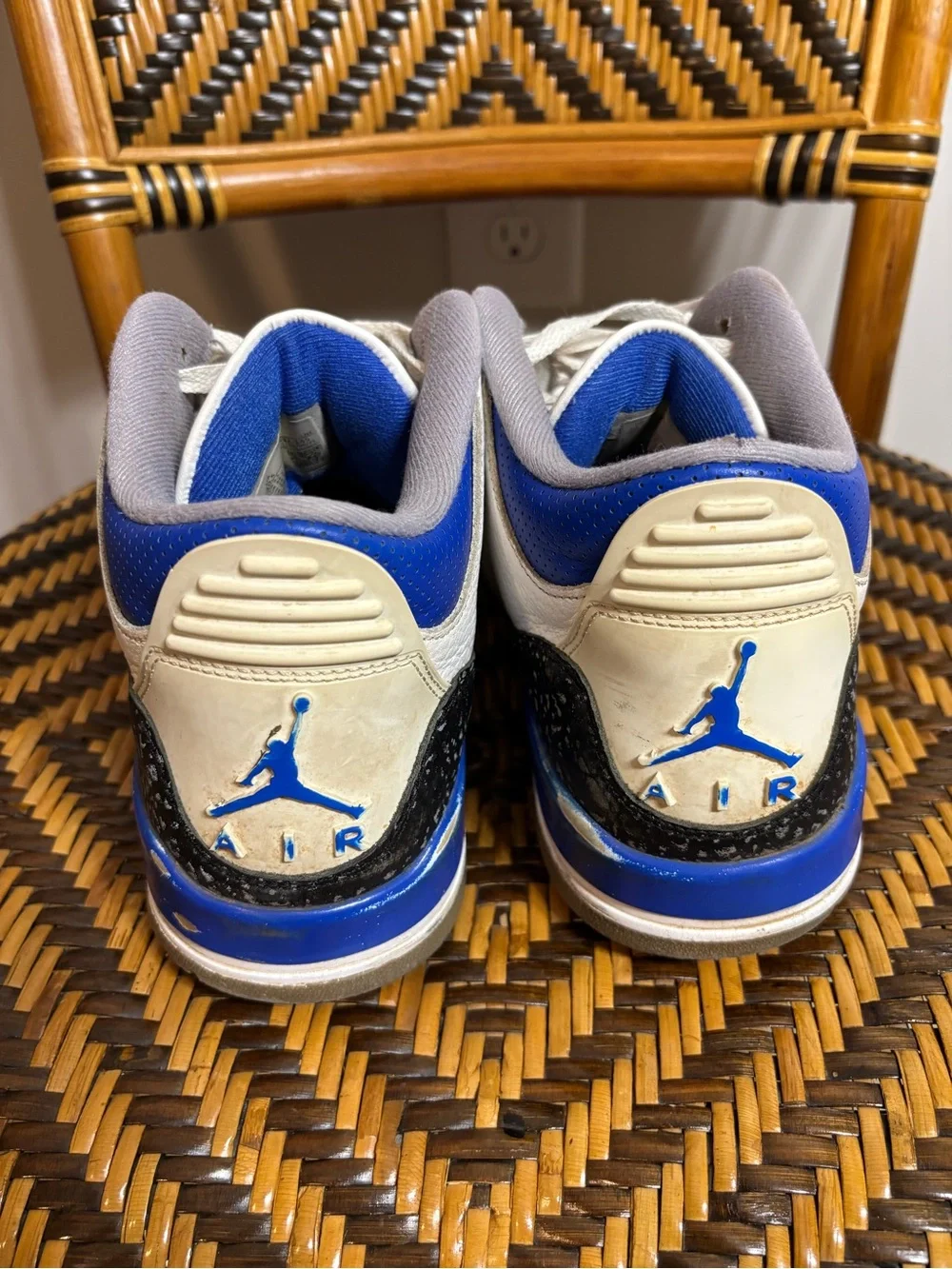 Jordan 3 Retro Racer Blue Sneakers Size 10.5 Worn